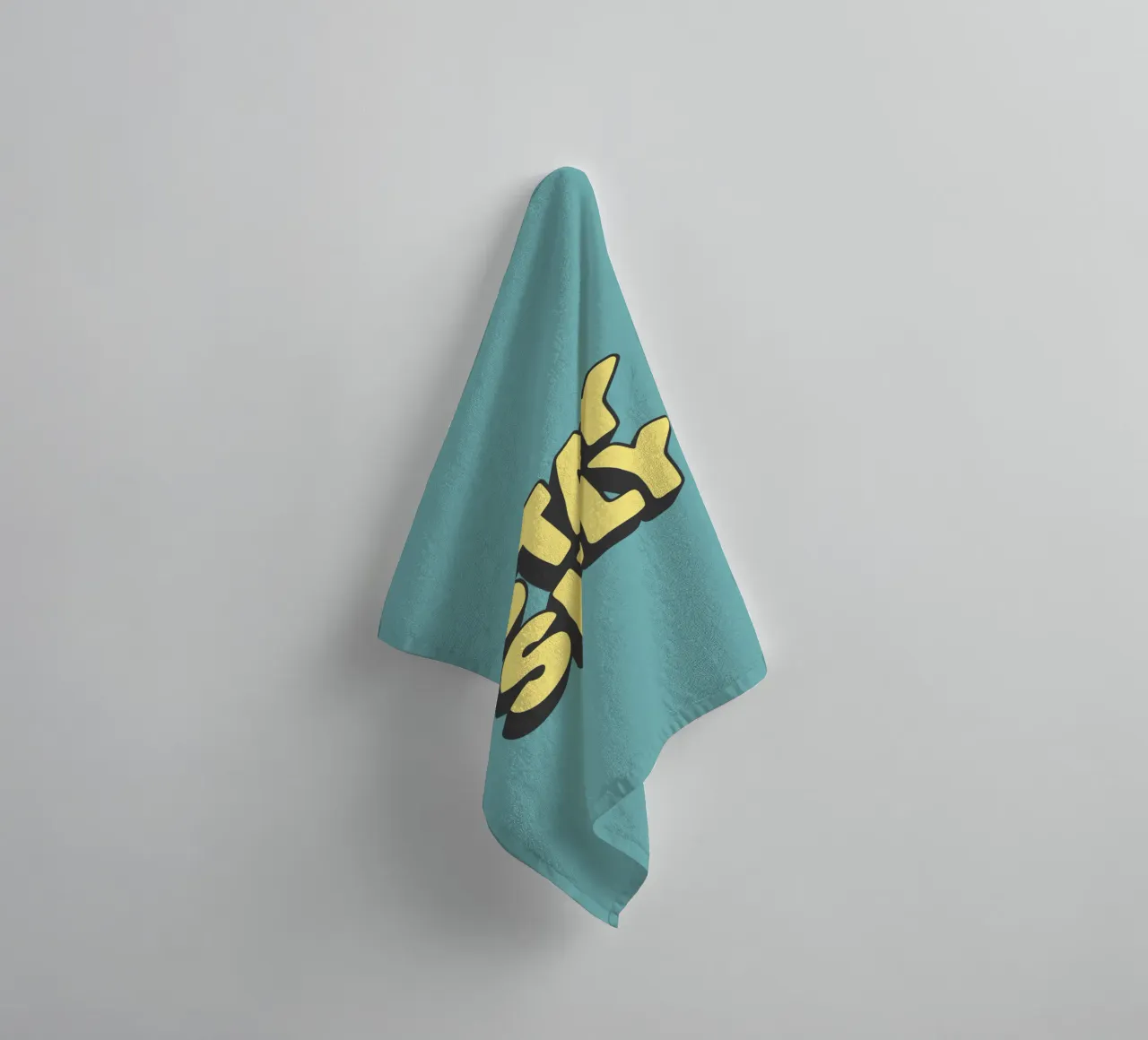 Stay Silly Cheerful Playful Vibrant Quirky Typography Print towel by THE MOTIVATED TYPE