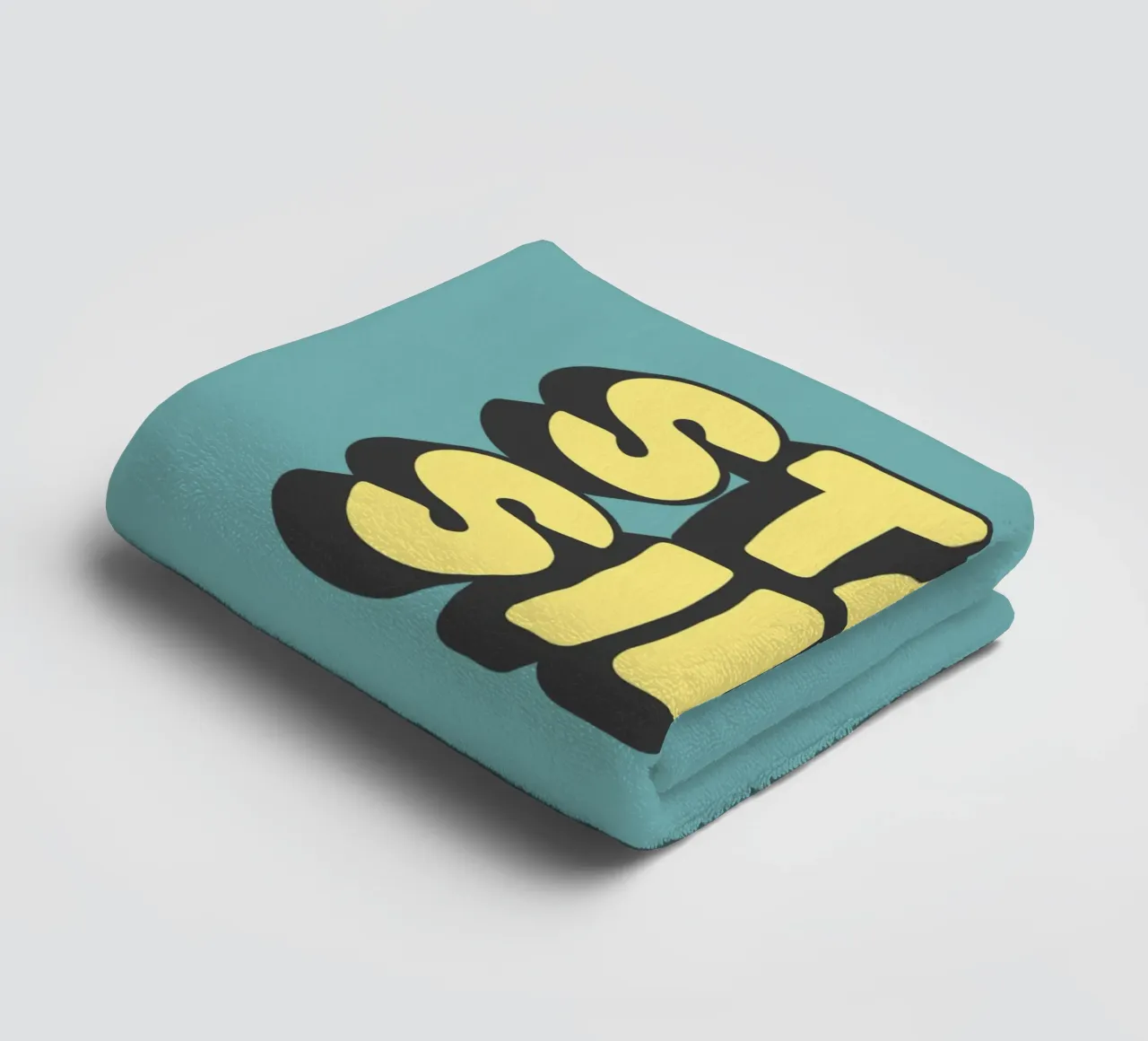 Stay Silly Cheerful Playful Vibrant Quirky Typography Print towel by THE MOTIVATED TYPE