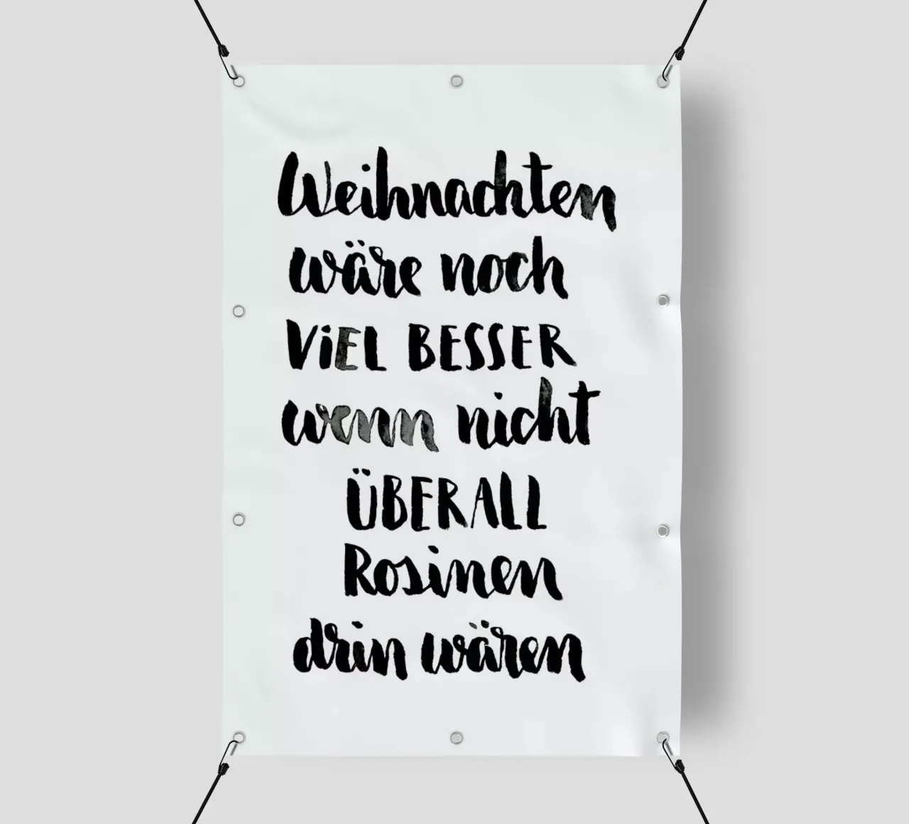 Weniger Rosinen telo in pvc da Brushmeetspaper