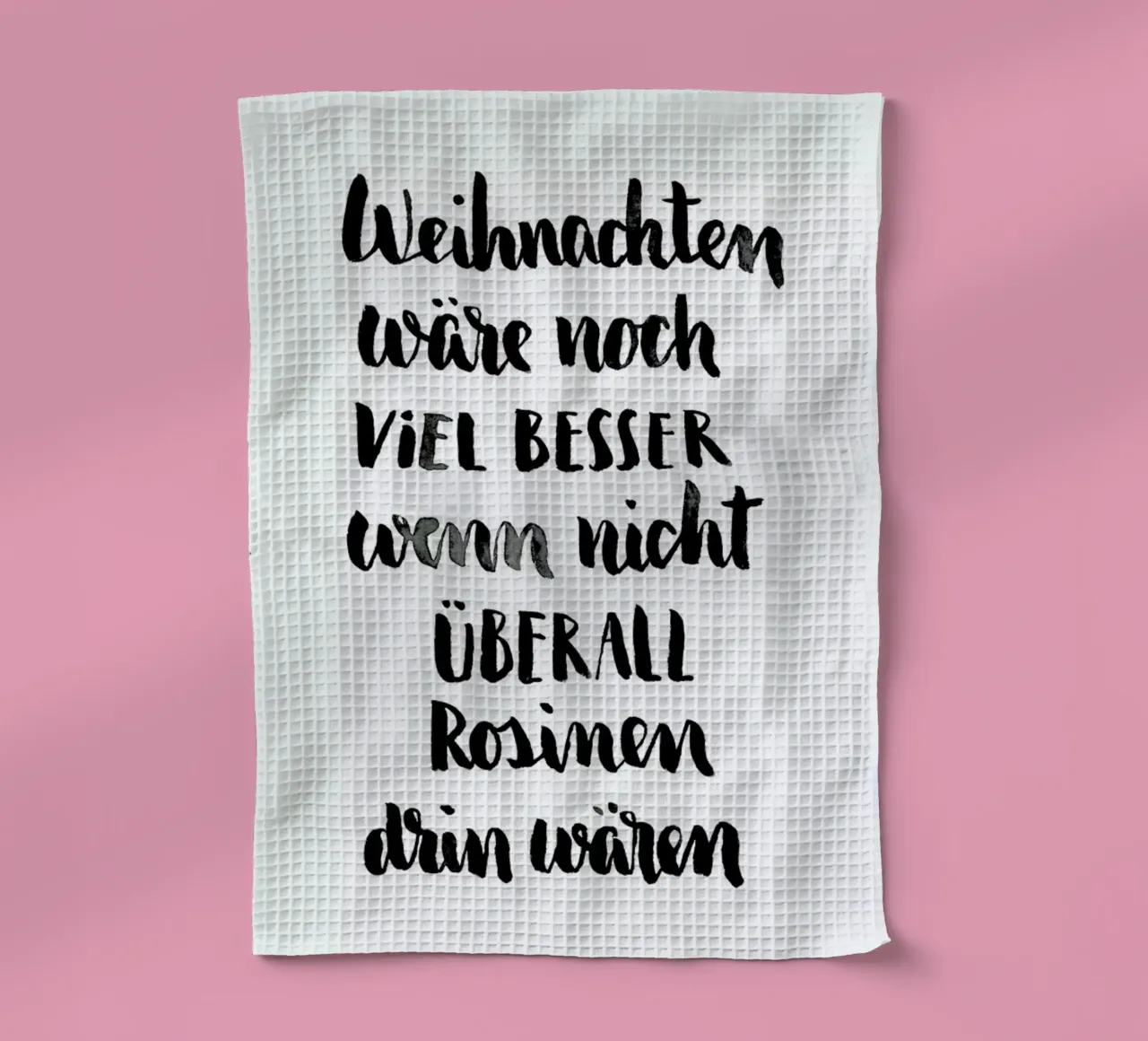 Weniger Rosinen Geschirrtuch von Brushmeetspaper