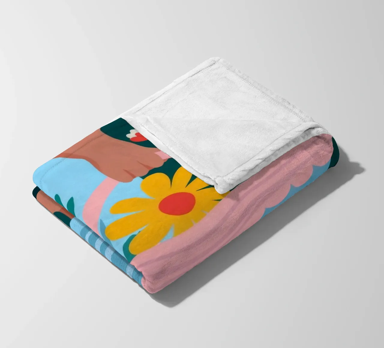 Rapsodia del cesto floreale coperta in pile da Prism Palette