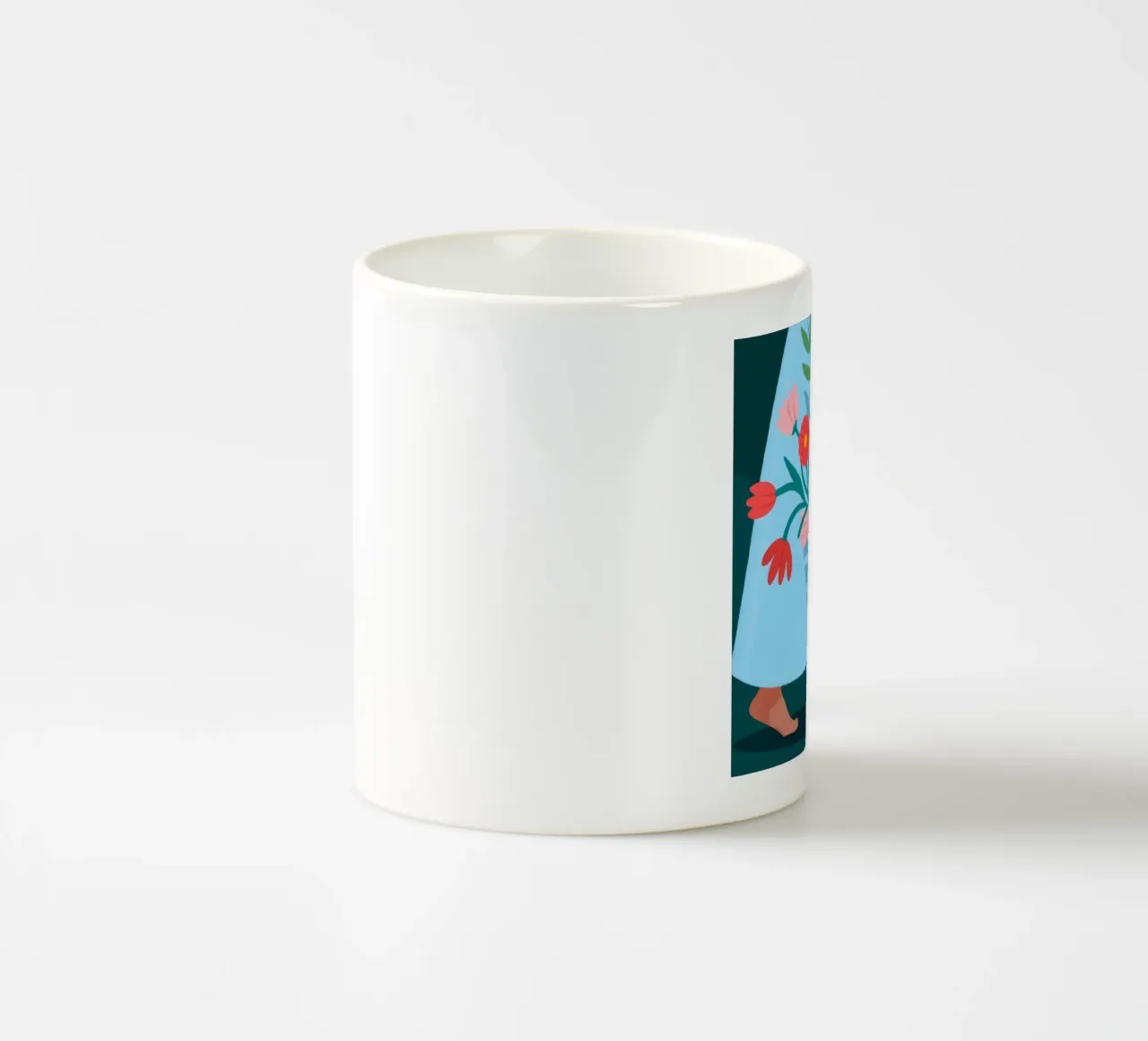 Rapsodia del cesto floreale tazza in ceramica da Prism Palette