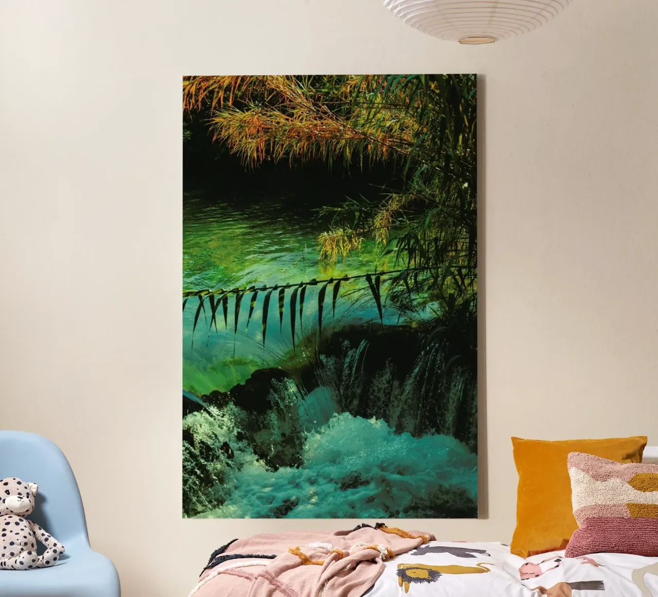 The Oasis canvas with Floater frame by Pale Grain