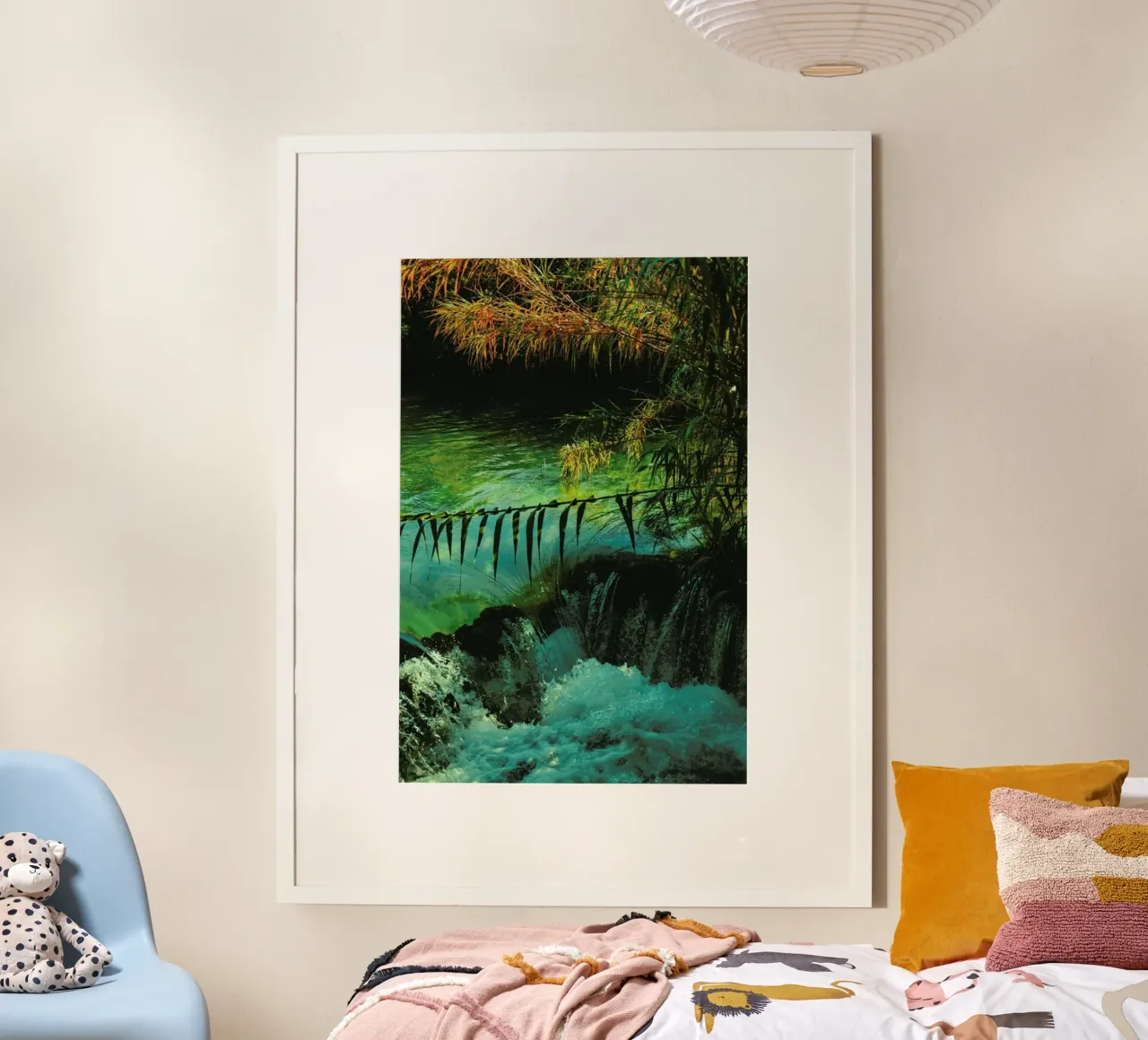 The Oasis poster con telaio in legno da Pale Grain
