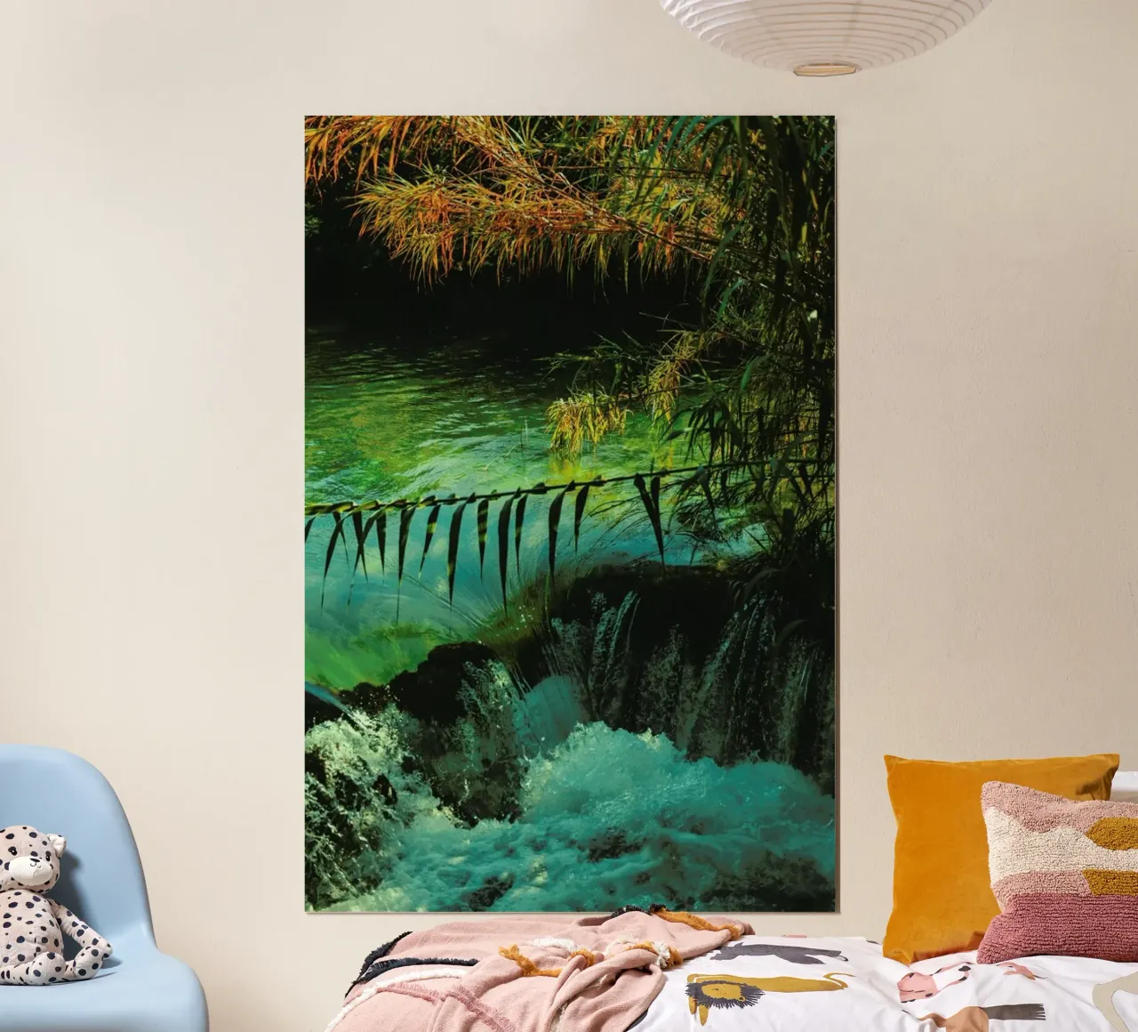 The Oasis poster con telaio in legno da Pale Grain