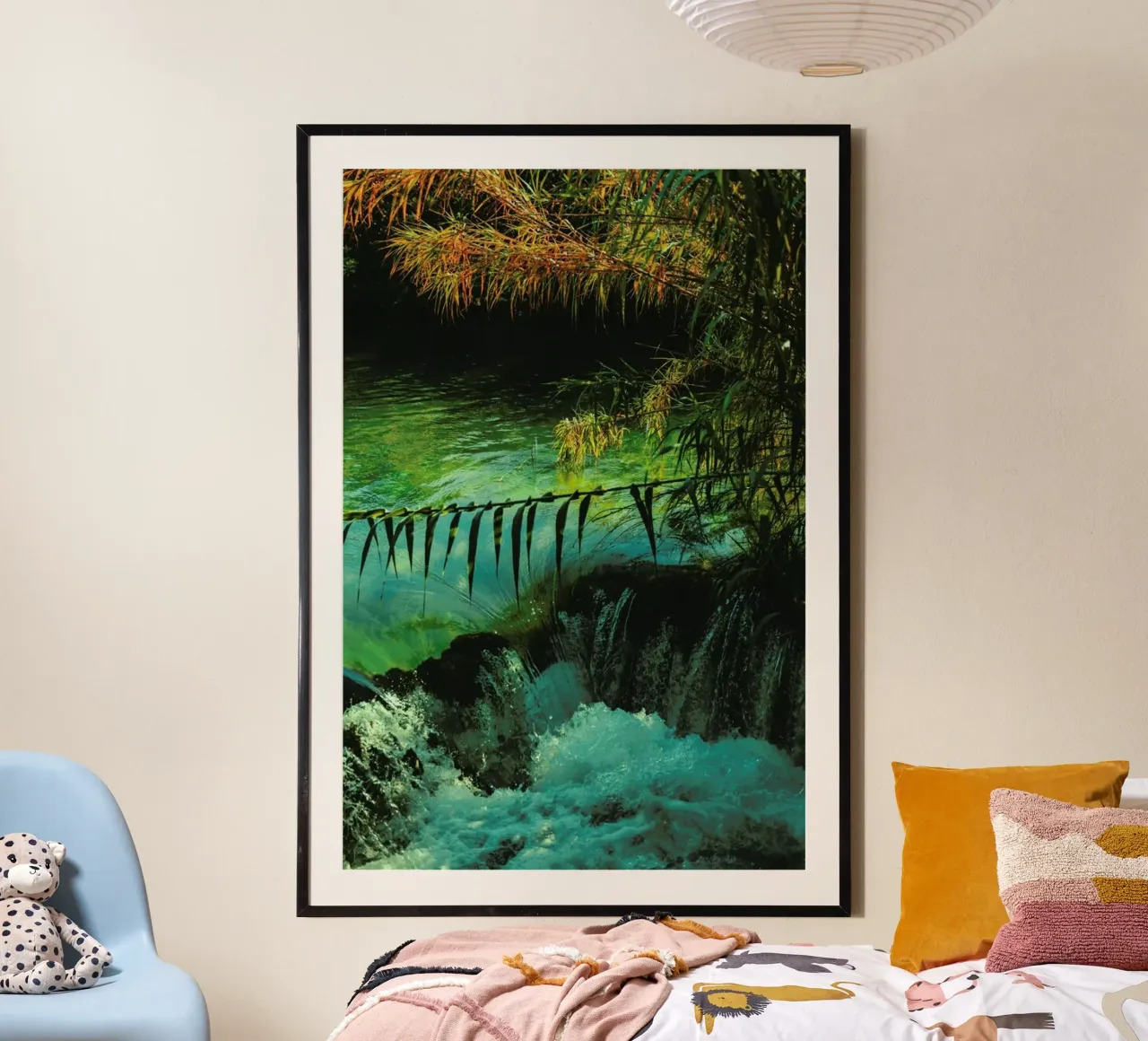 The Oasis poster con telaio in legno da Pale Grain