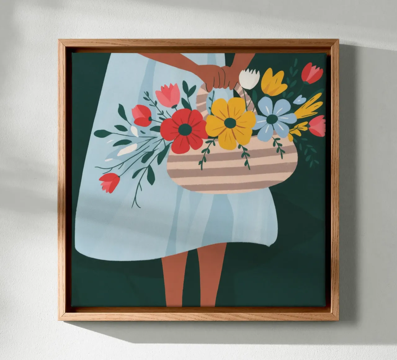 Eleganza da giorno di mercato tela con Cornice a cassetta da Prism Palette
