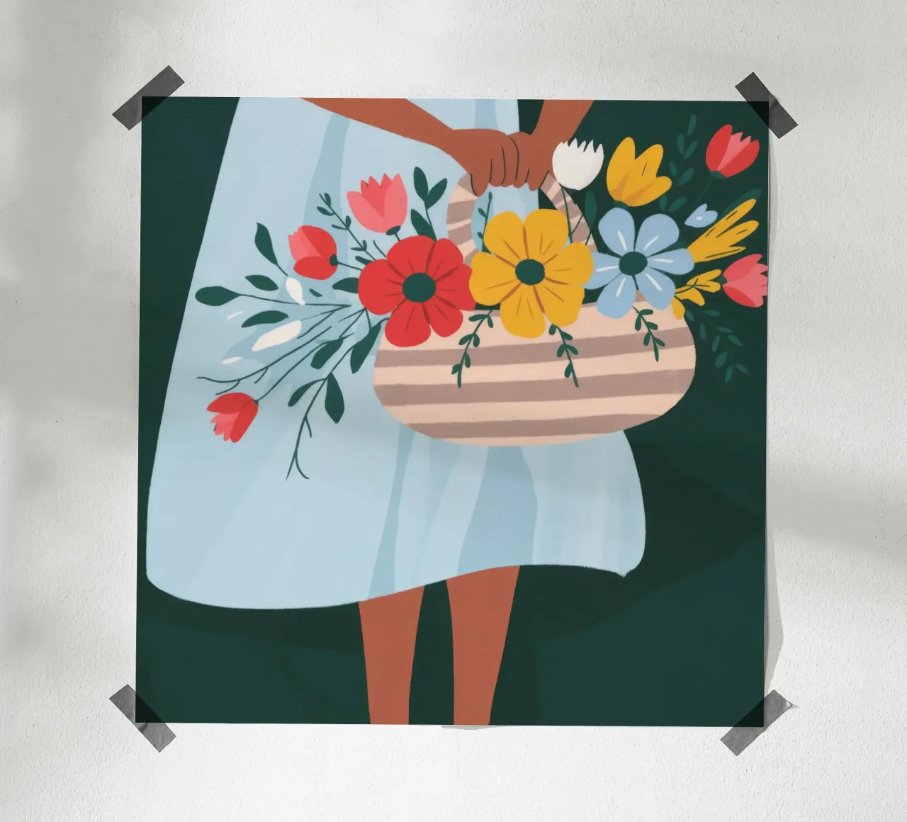 Eleganza da giorno di mercato poster con telaio in plastica da Prism Palette