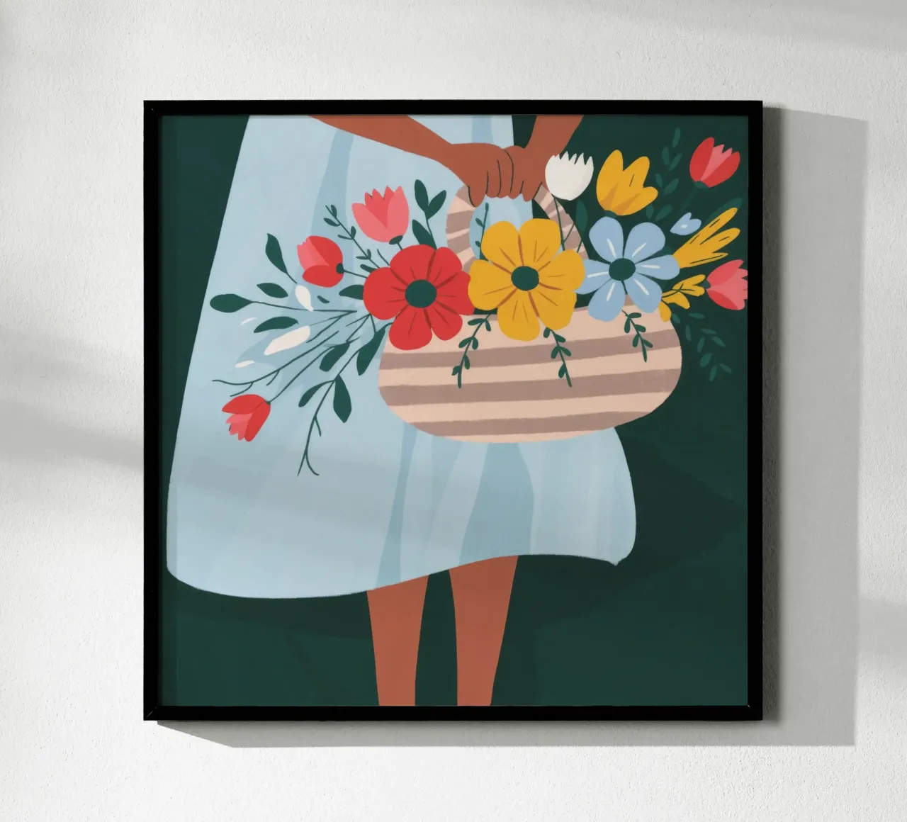 Eleganza da giorno di mercato poster con telaio in plastica da Prism Palette