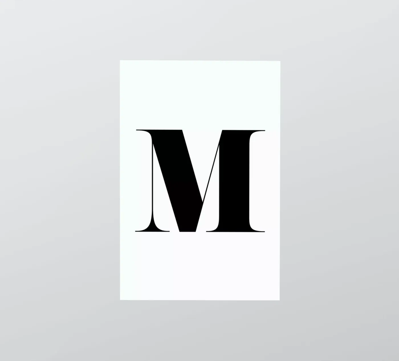 M sticker by Mottos by Sinan Saydik