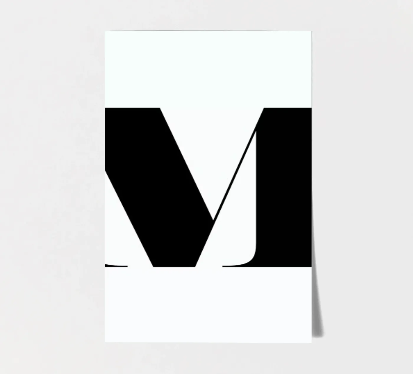 M stickervel van Mottos by Sinan Saydik