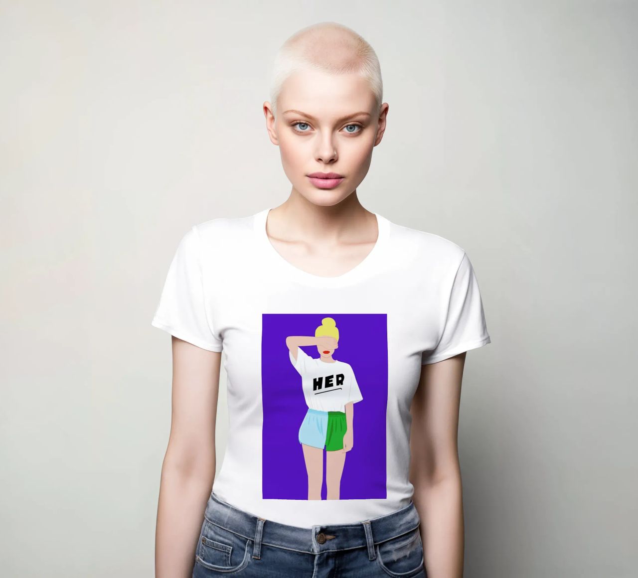 Her II Frauen T-Shirt von Céleste Wallaert
