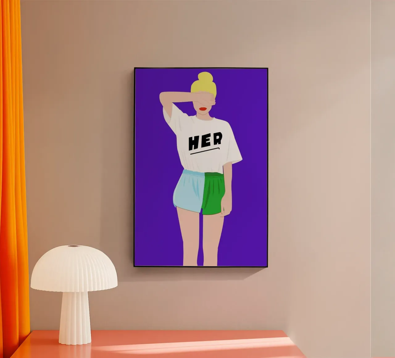 Her II acrylic glass by Céleste Wallaert