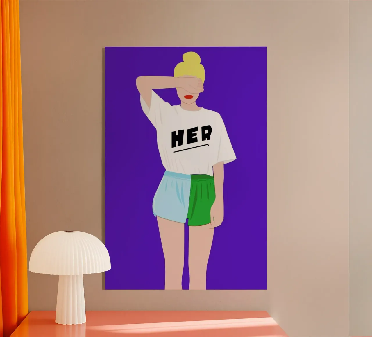 Her II acrylic glass by Céleste Wallaert