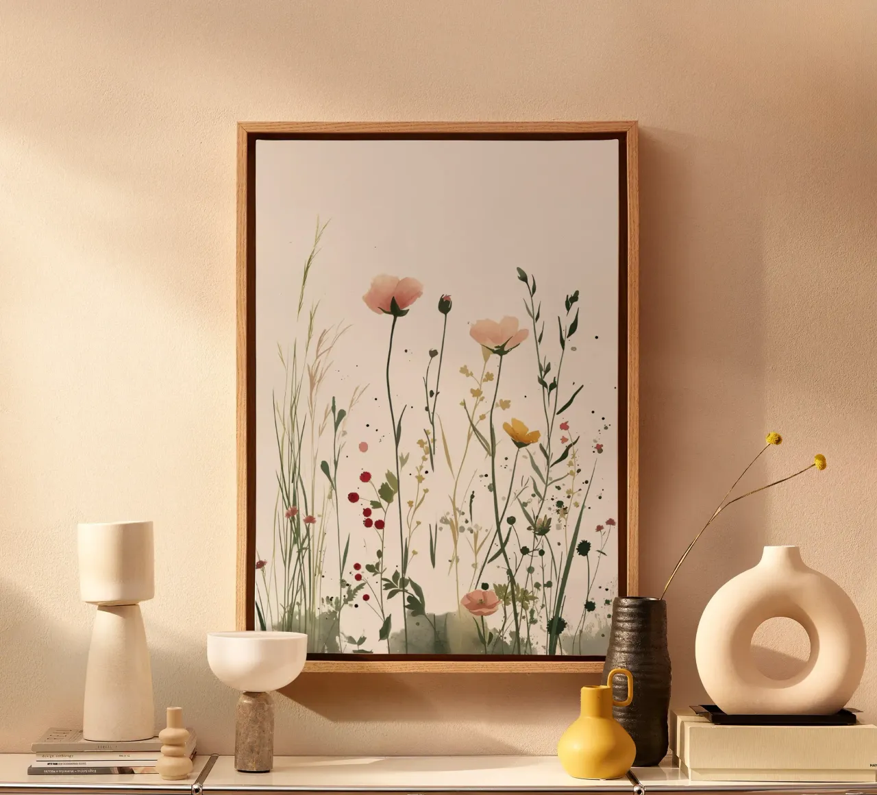 Soft Meadow tela con Cornice a cassetta da KidzStudio