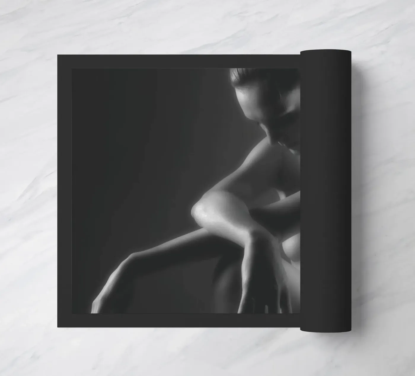 Crouching Nude deurmat van Dave Hare Photography
