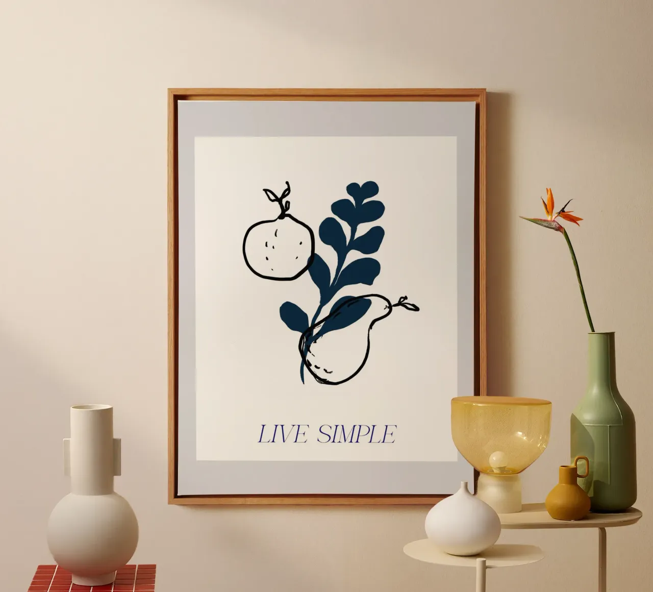 Live Simple No 01 canvas by treechild