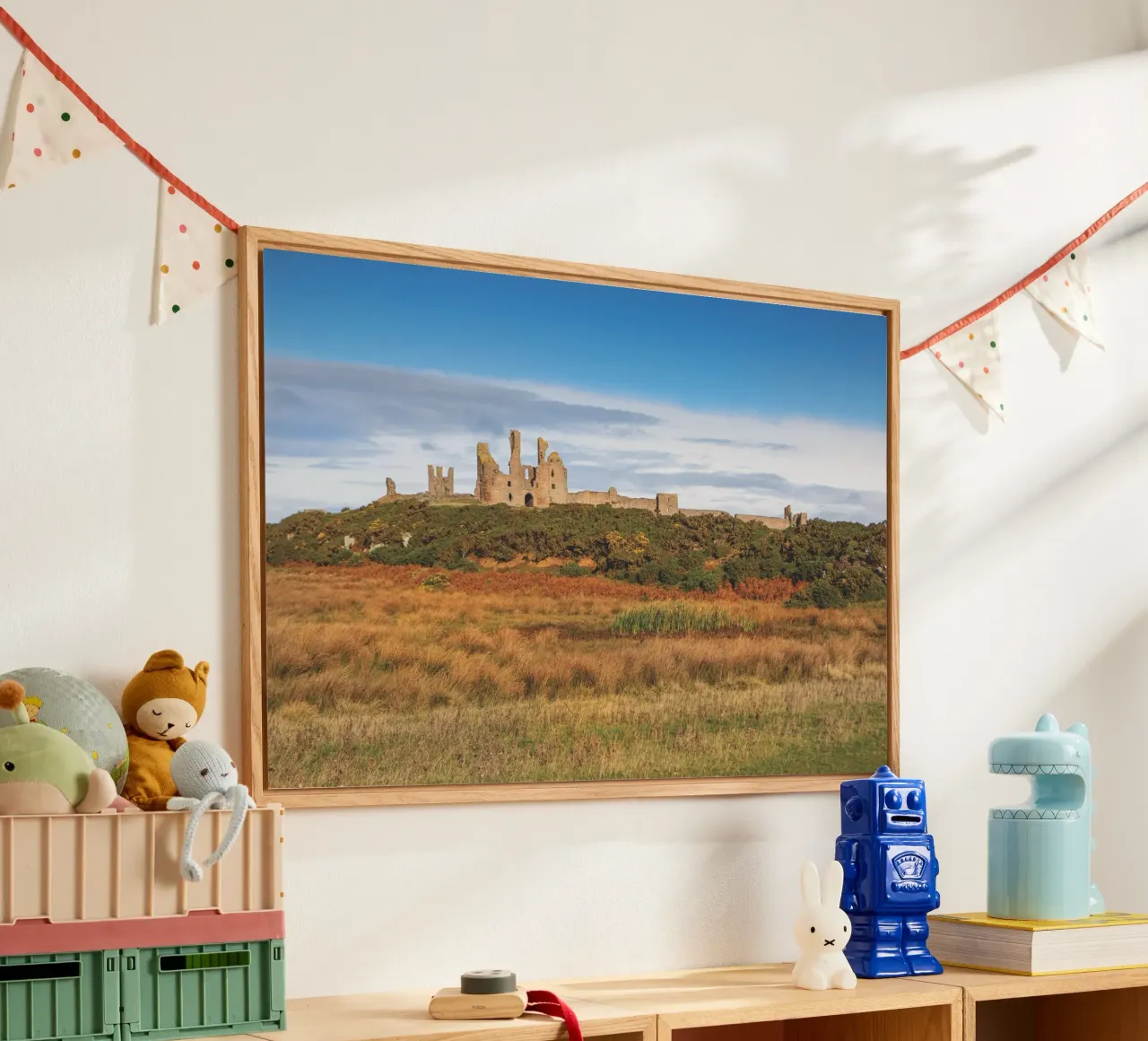 Dunstanburgh Castle plexiglass da Dave Hare Photography