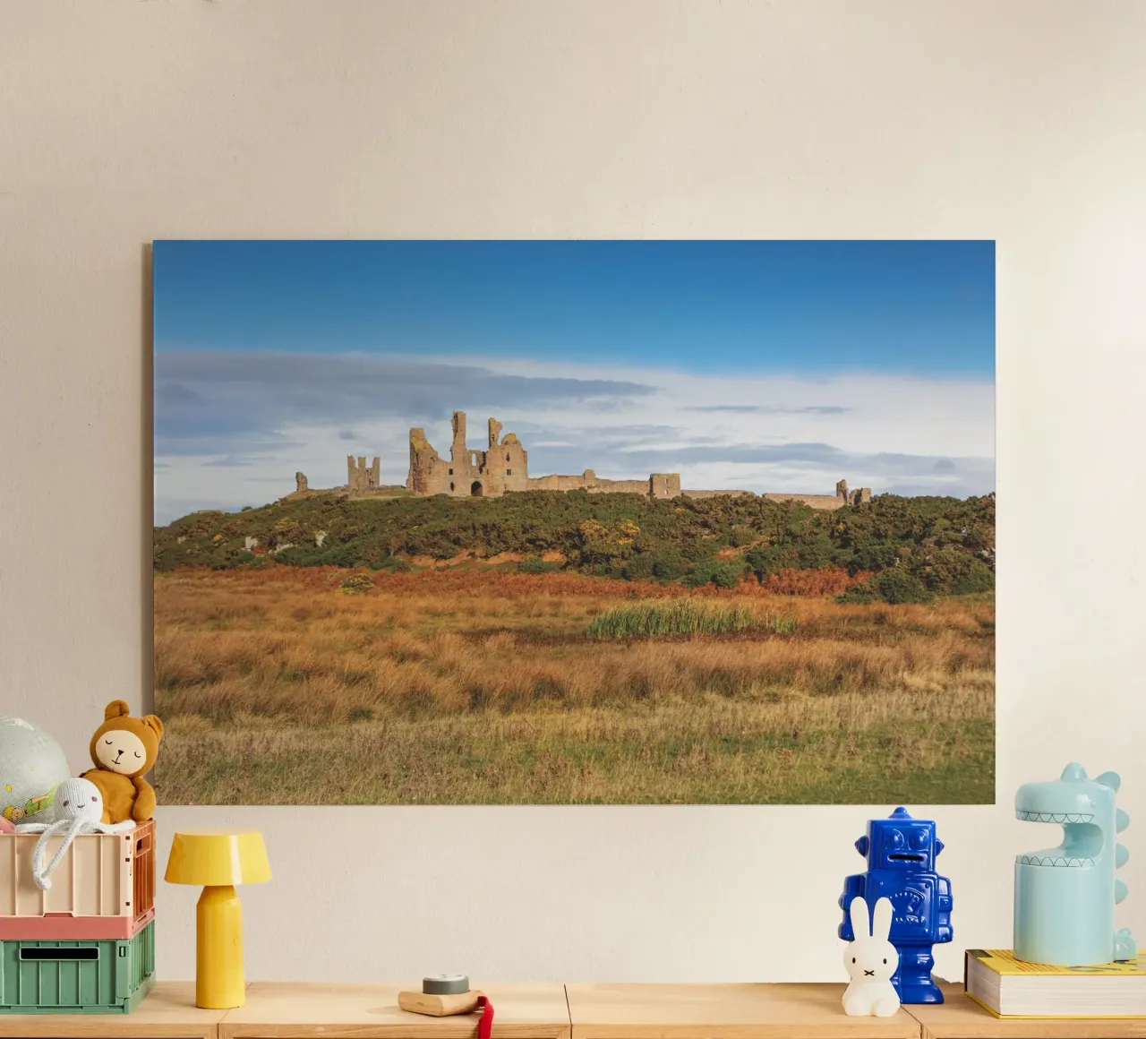 Dunstanburgh Castle plexiglass da Dave Hare Photography