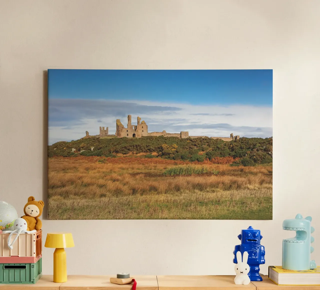 Dunstanburgh Castle tela da Dave Hare Photography