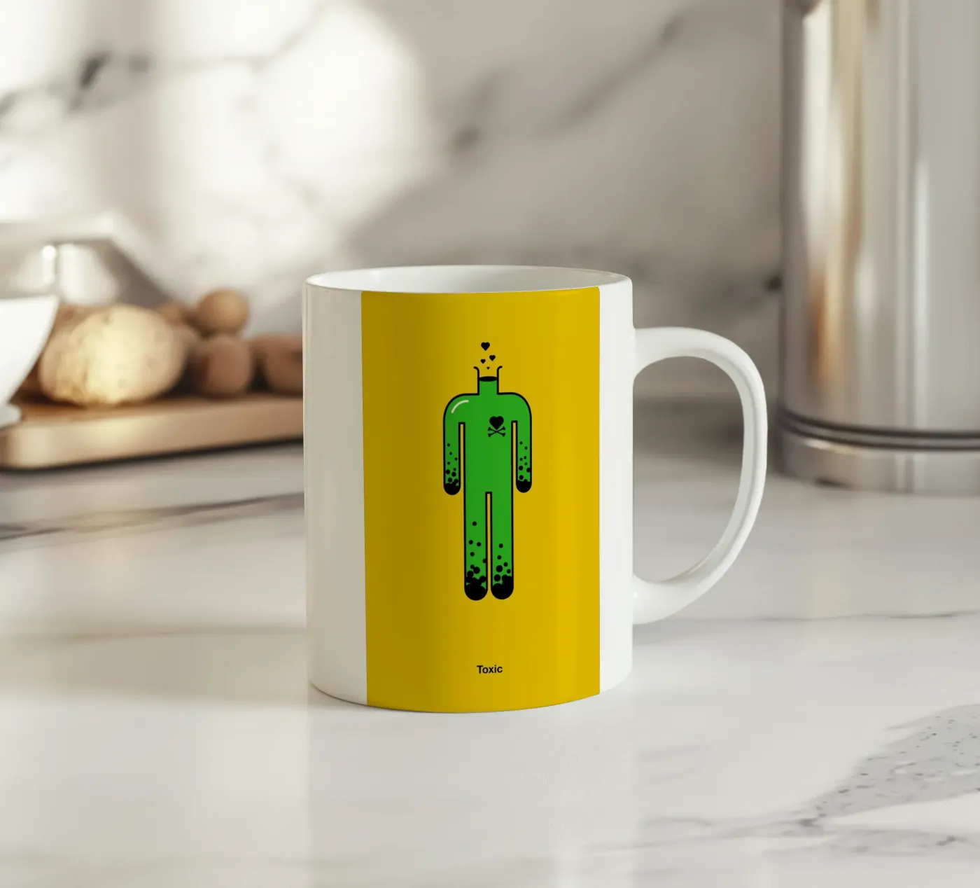 Toxic ceramic mug by Viktor Hertz