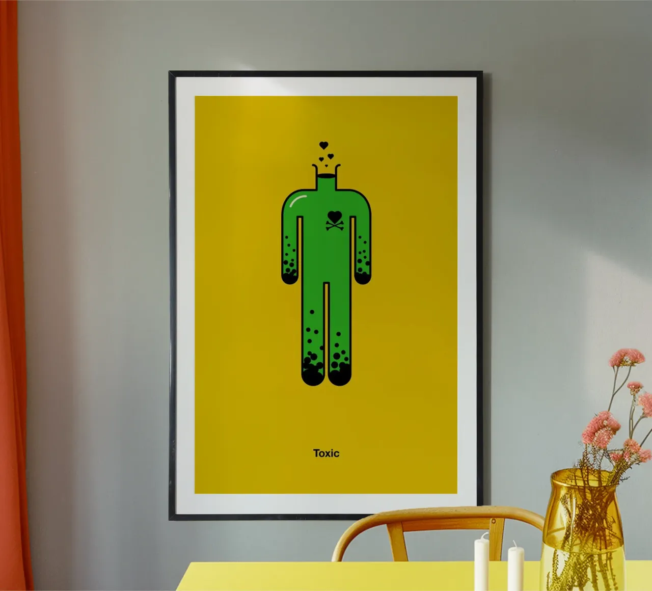 Toxic poster con telaio in plastica da Viktor Hertz