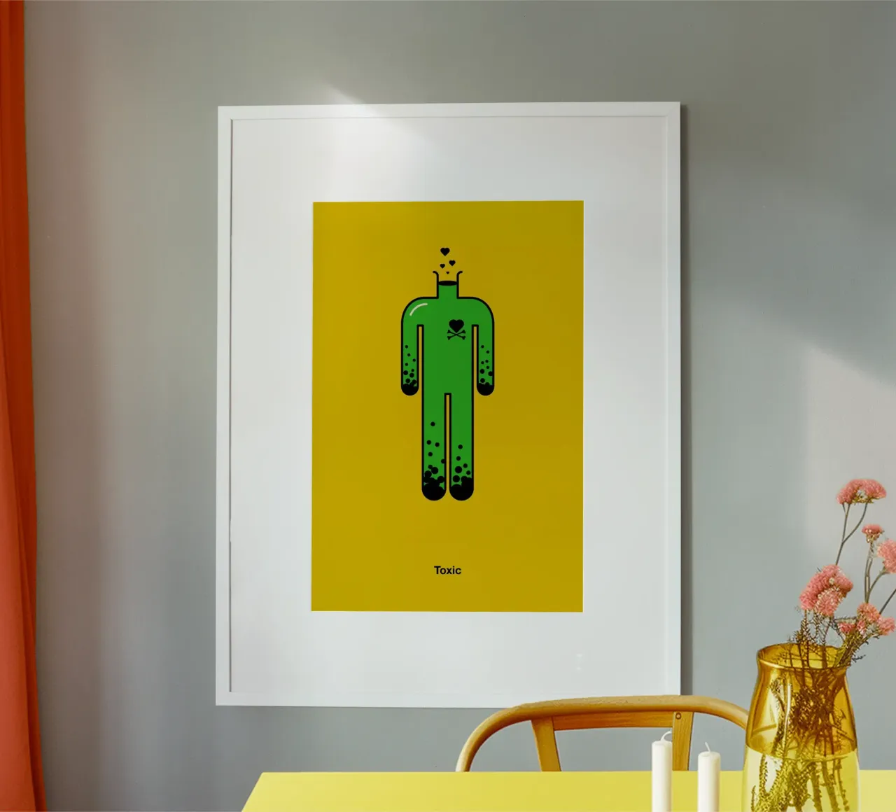 Toxic poster con telaio in plastica da Viktor Hertz