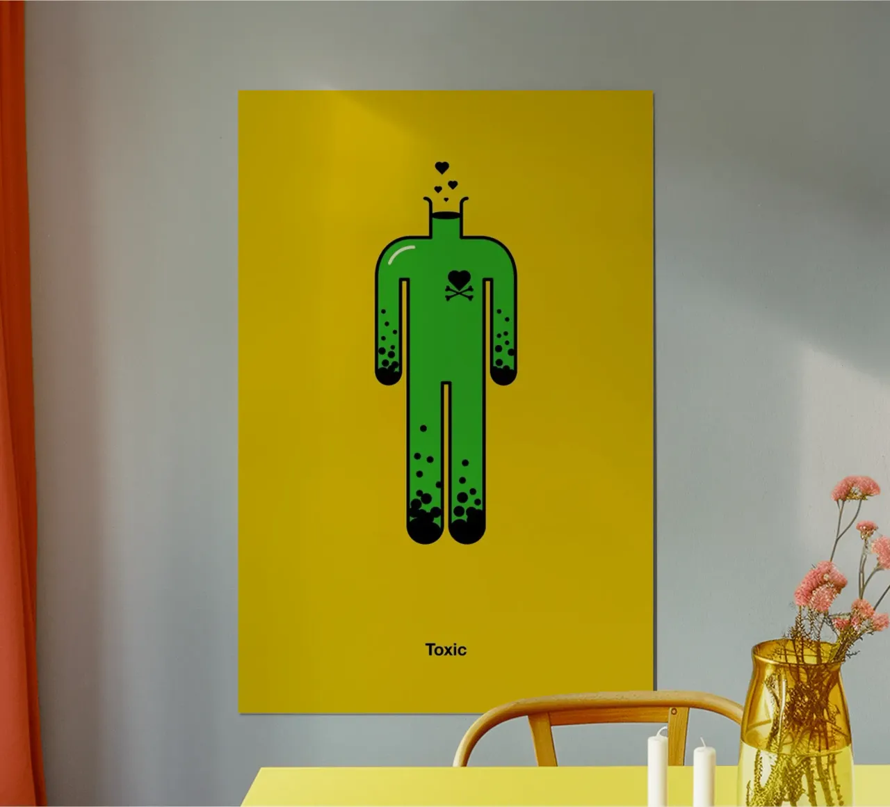 Toxic poster con telaio in plastica da Viktor Hertz
