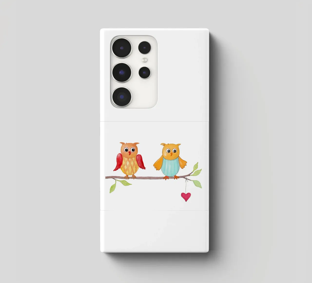 Eulen auf einem Zweig cover samsung da Farbwelten