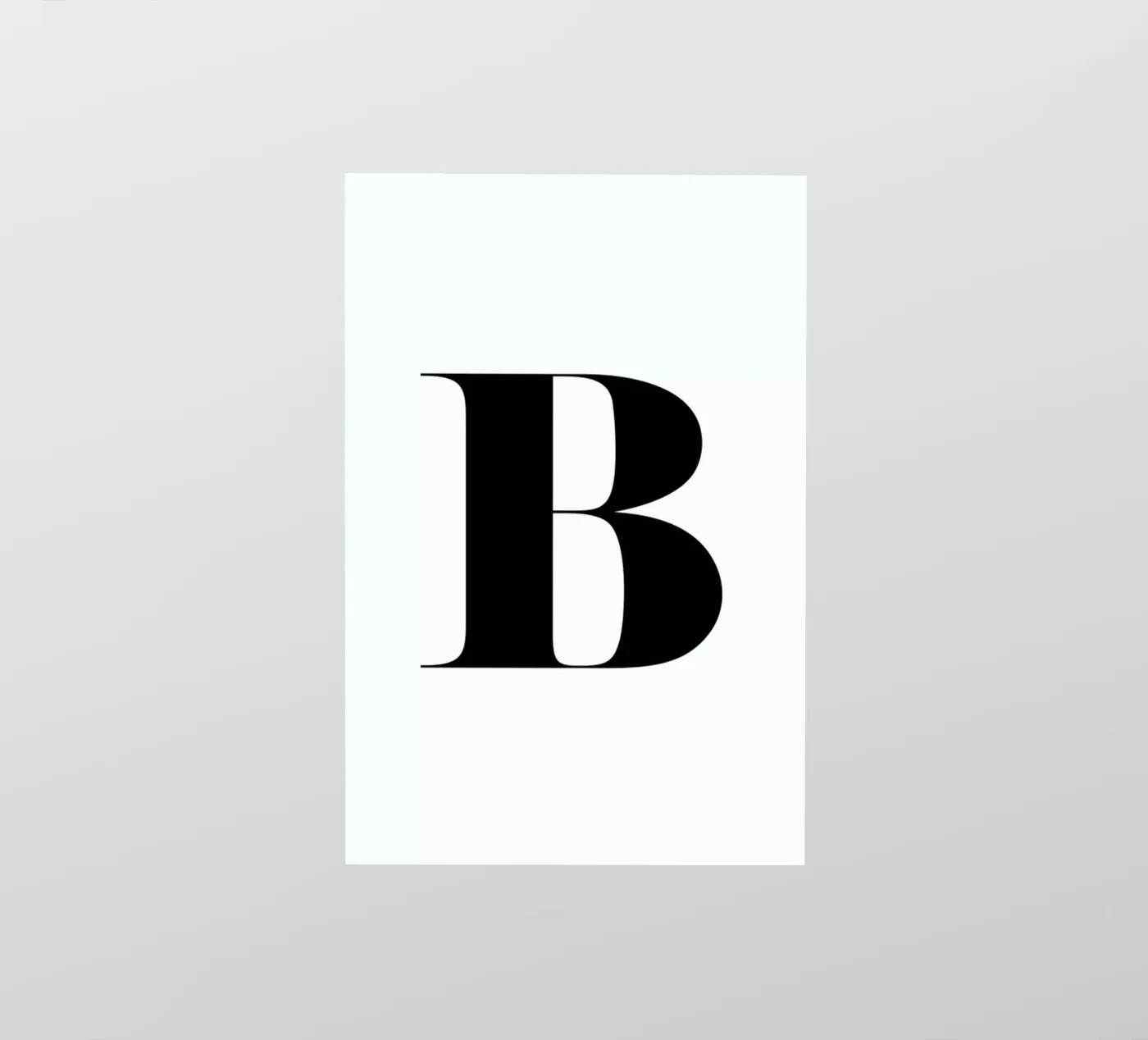 B sticker by Mottos by Sinan Saydik