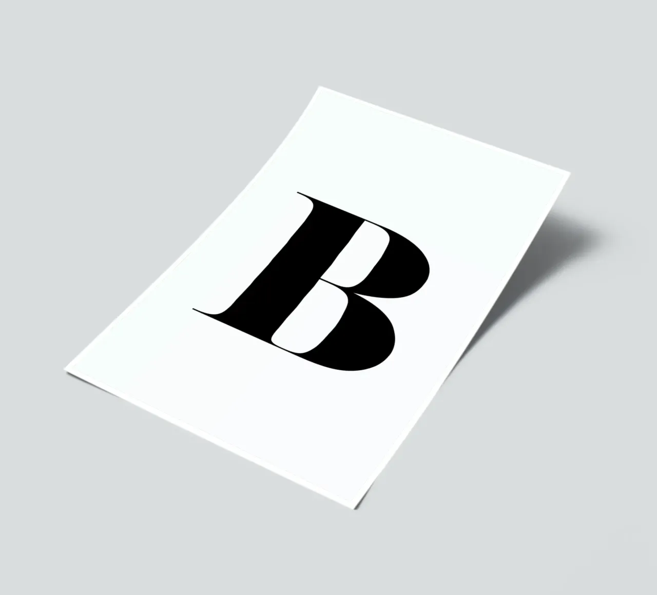 B sticker sheet by Mottos by Sinan Saydik