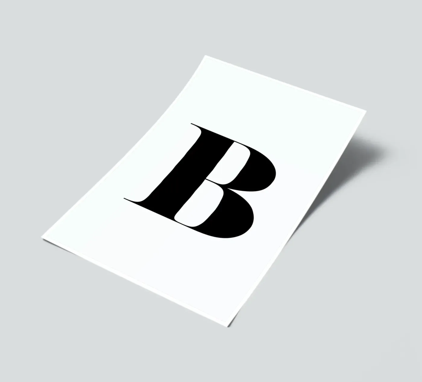 B sticker sheet by Mottos by Sinan Saydik
