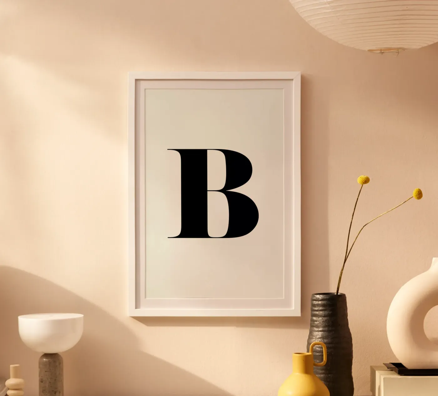 B poster van Mottos by Sinan Saydik