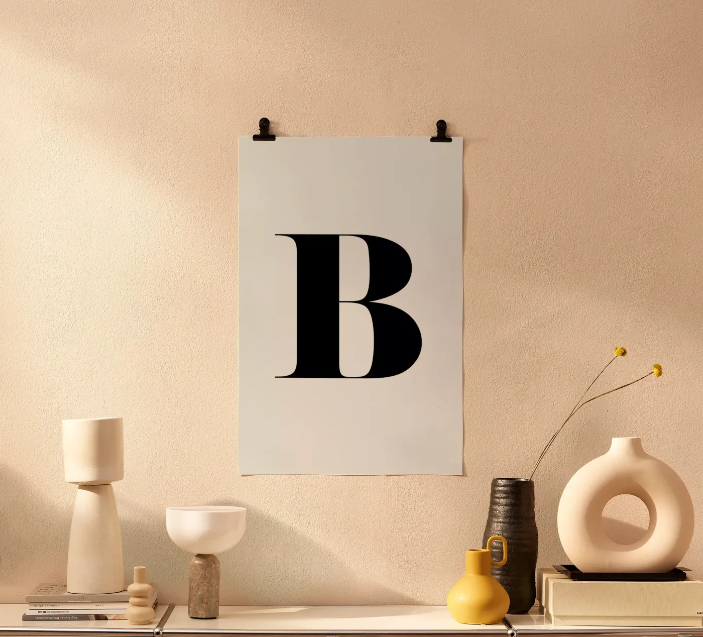 B poster van Mottos by Sinan Saydik