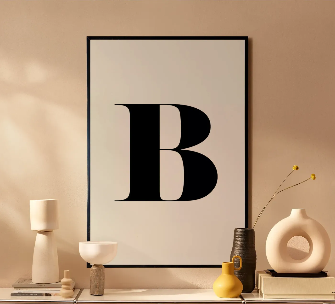 B poster van Mottos by Sinan Saydik