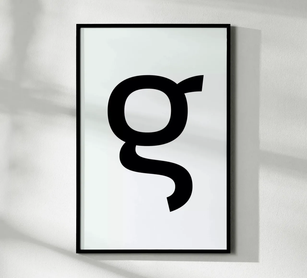 G poster con telaio in alluminio da petiteCAPS