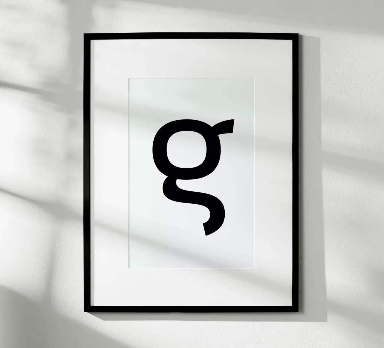 G poster con telaio in alluminio da petiteCAPS