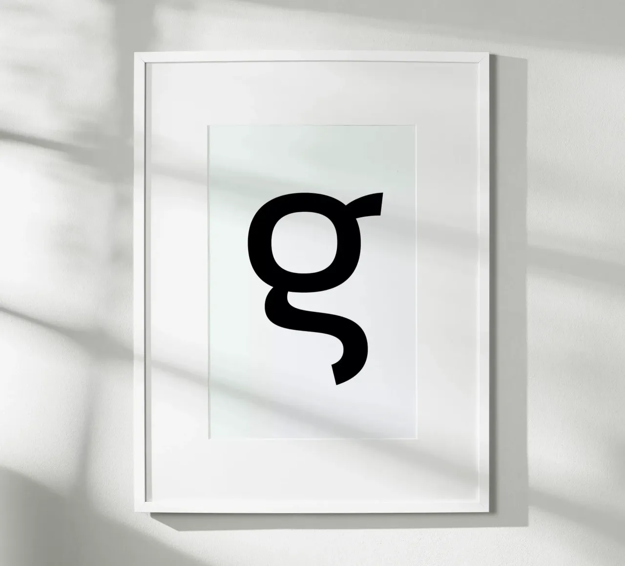 G poster con telaio in alluminio da petiteCAPS