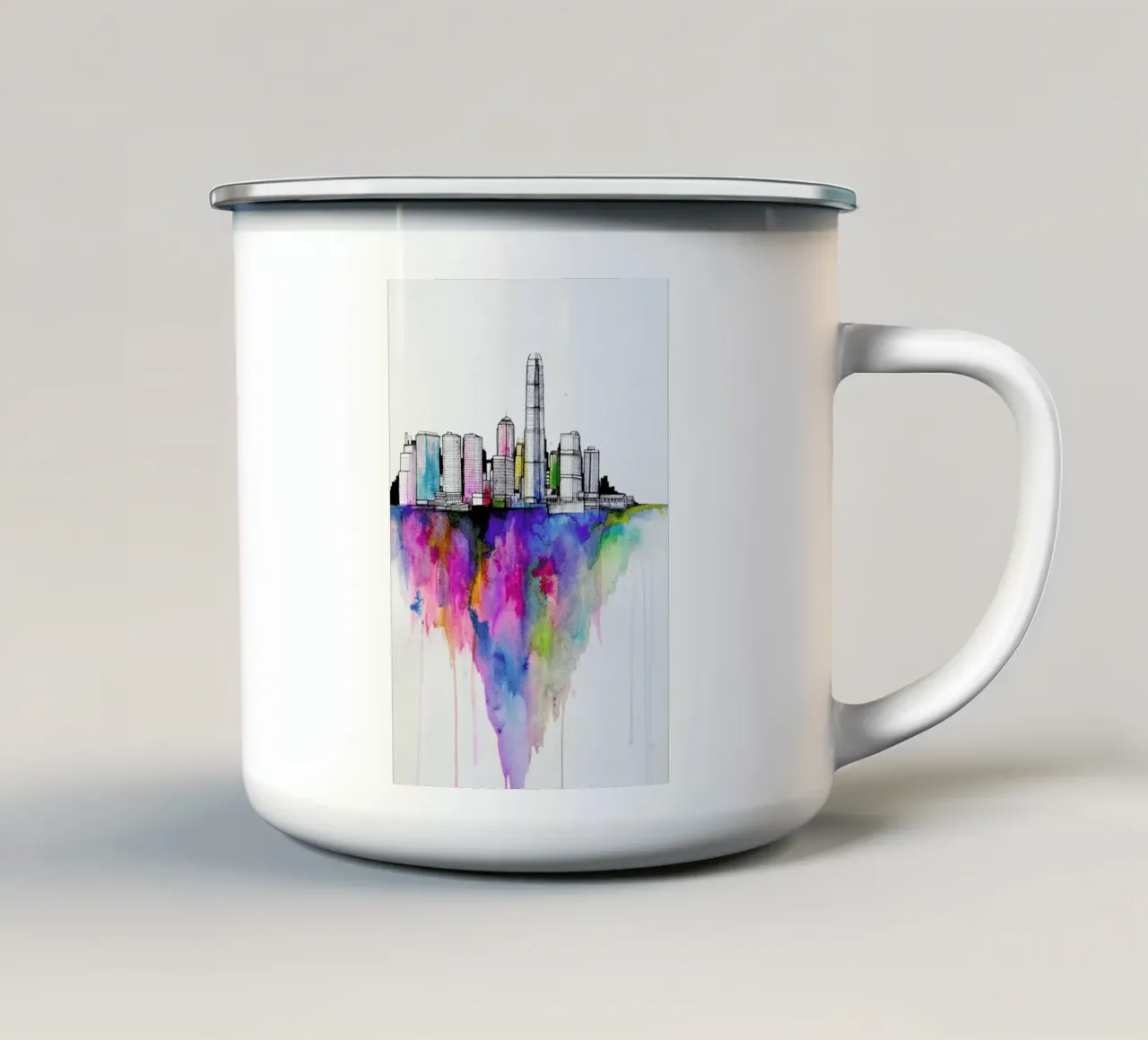 Monolith II tazza in smalto da Marc Allante