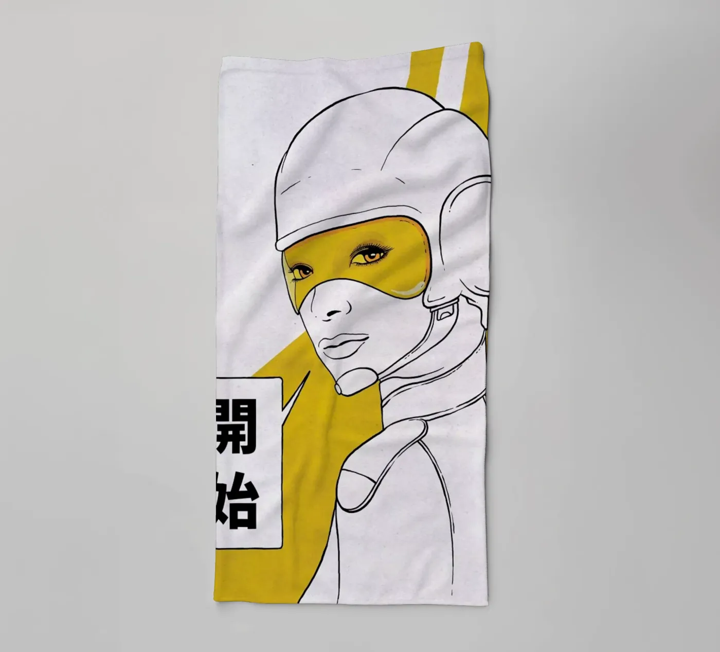 Start badhanddoek van Kuba Gornowicz