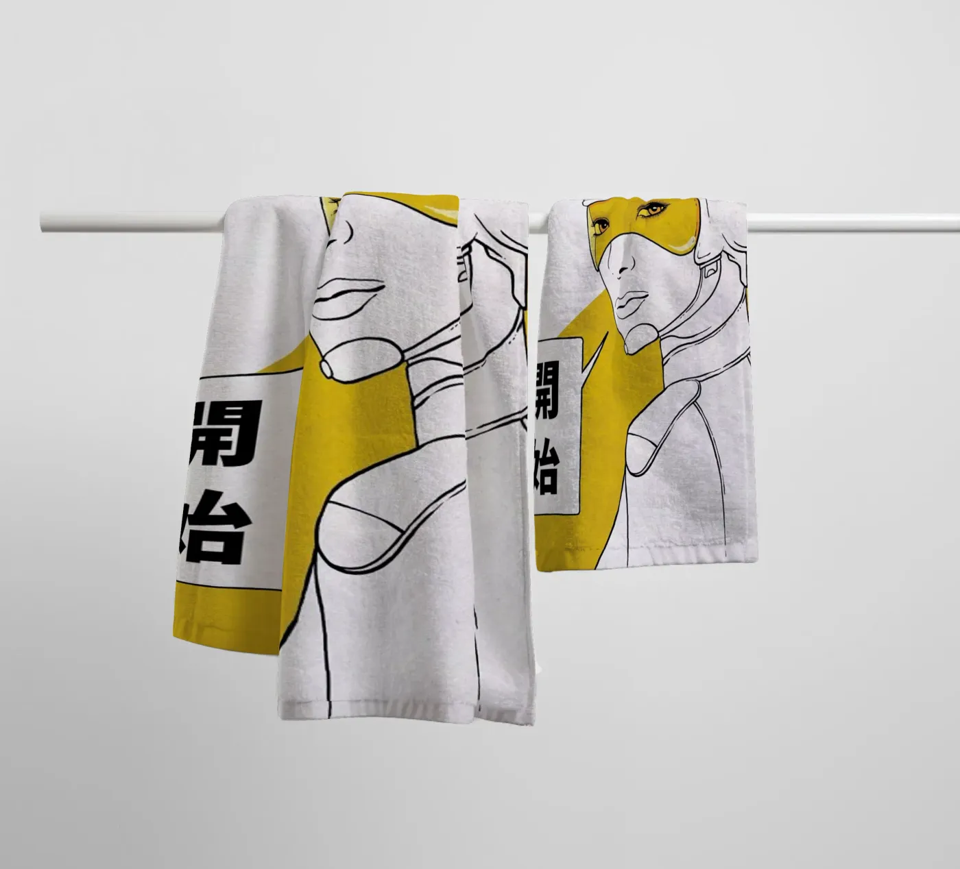 Start badhanddoek van Kuba Gornowicz