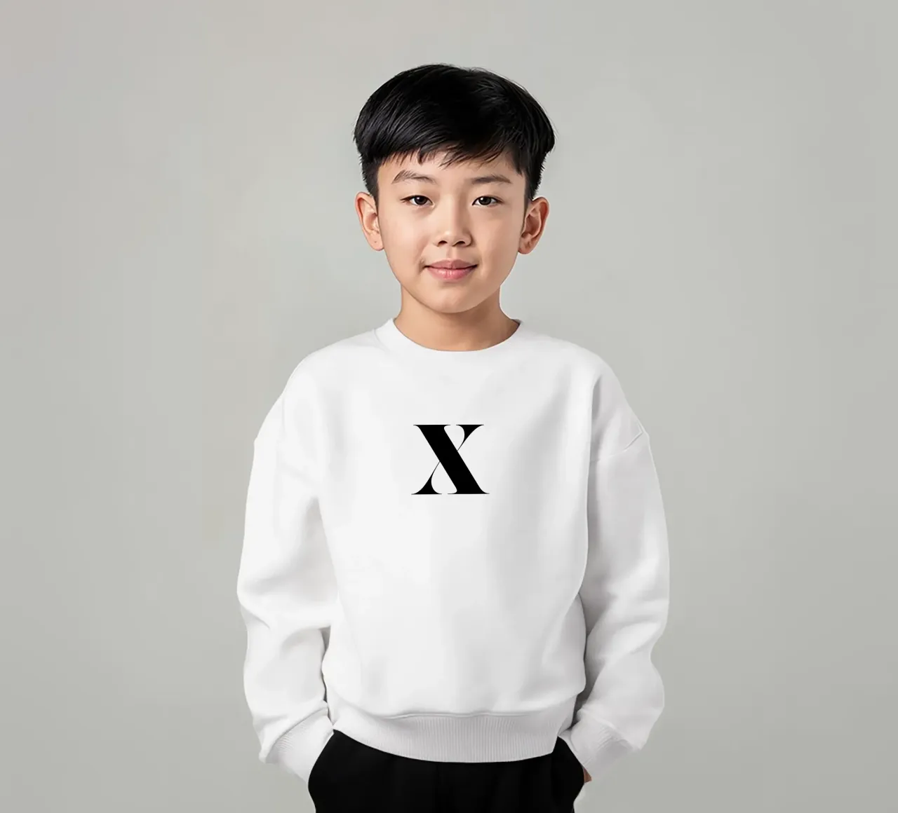 X felpa bambino da Mottos by Sinan Saydik