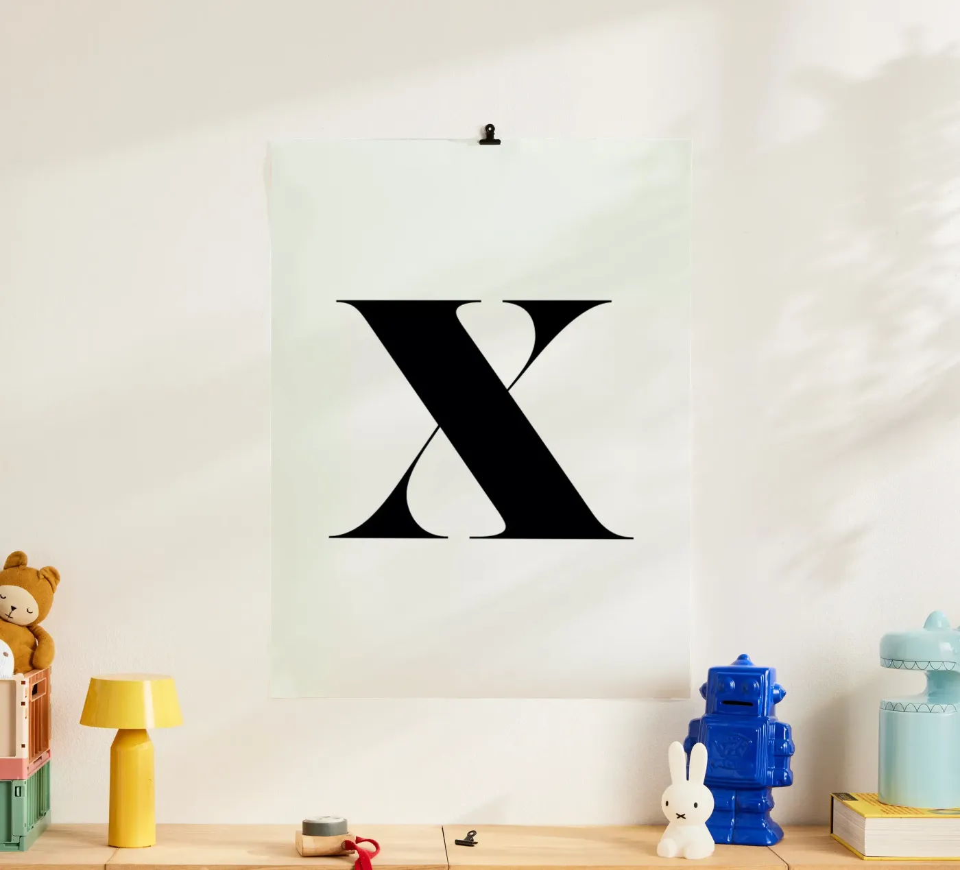 X poster van Mottos by Sinan Saydik