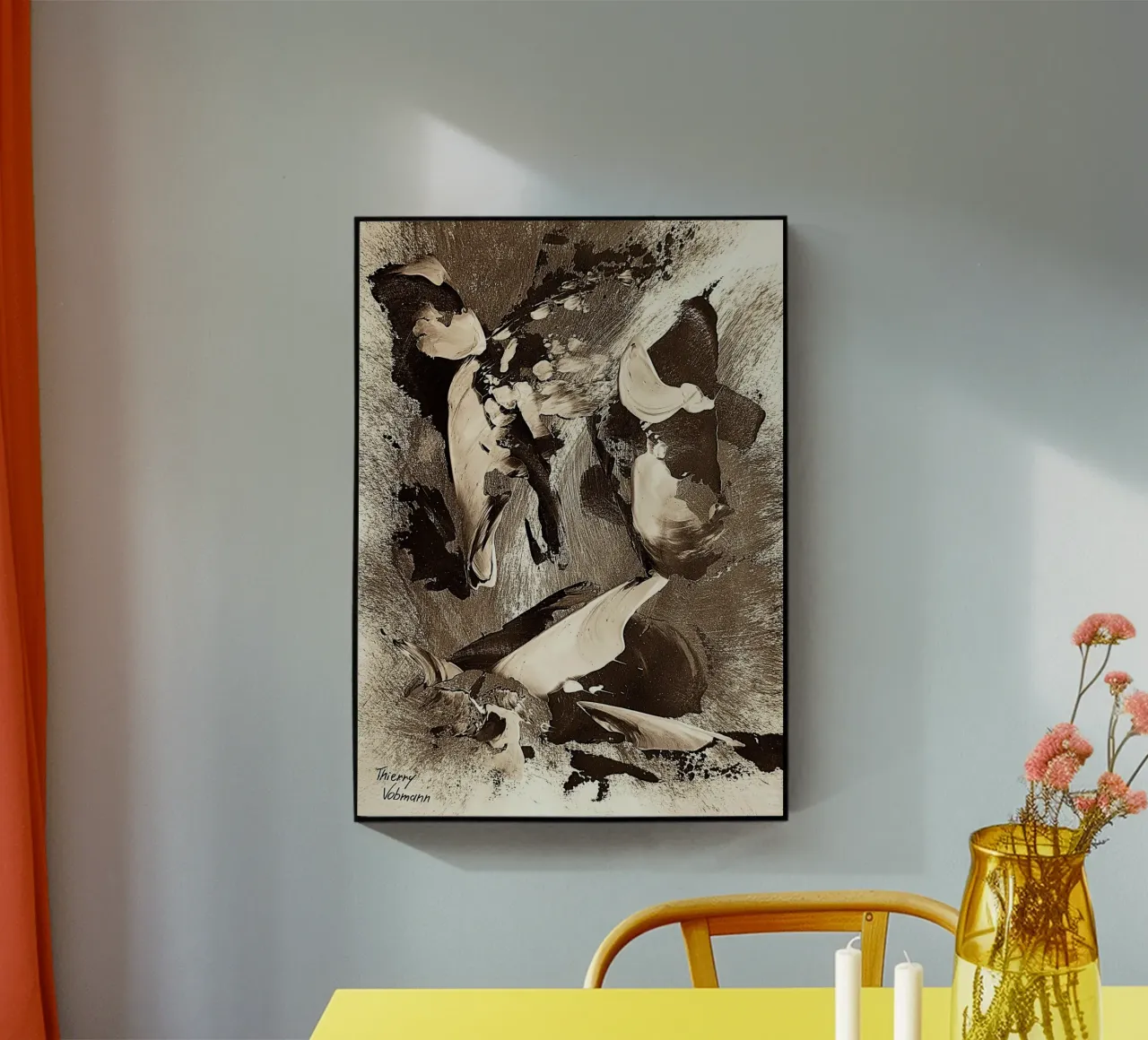 SEPIA 32 plexiglass da Thierry Vobmann Abstract painting