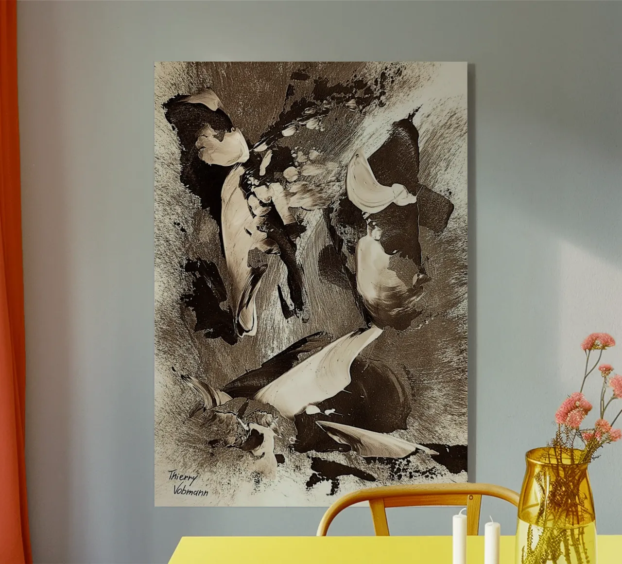 SEPIA 32 plexiglass da Thierry Vobmann Abstract painting