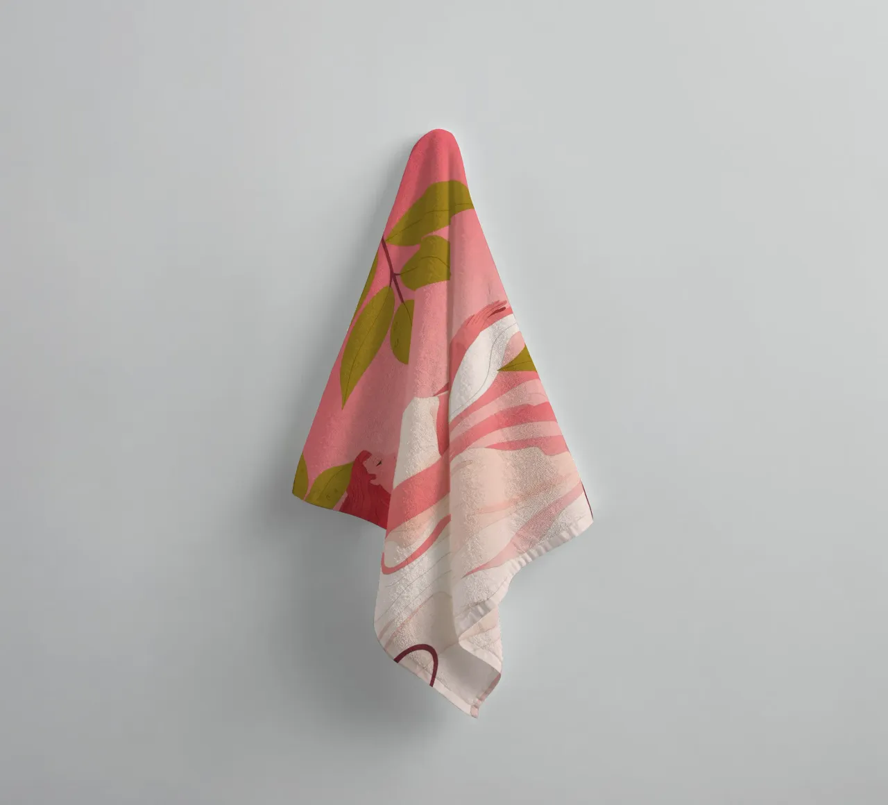 Serenata del sogno delle foglie asciugamano da bagno da Prism Palette