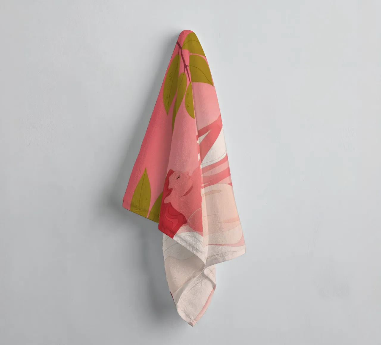 Serenata del sogno delle foglie asciugamano da bagno da Prism Palette
