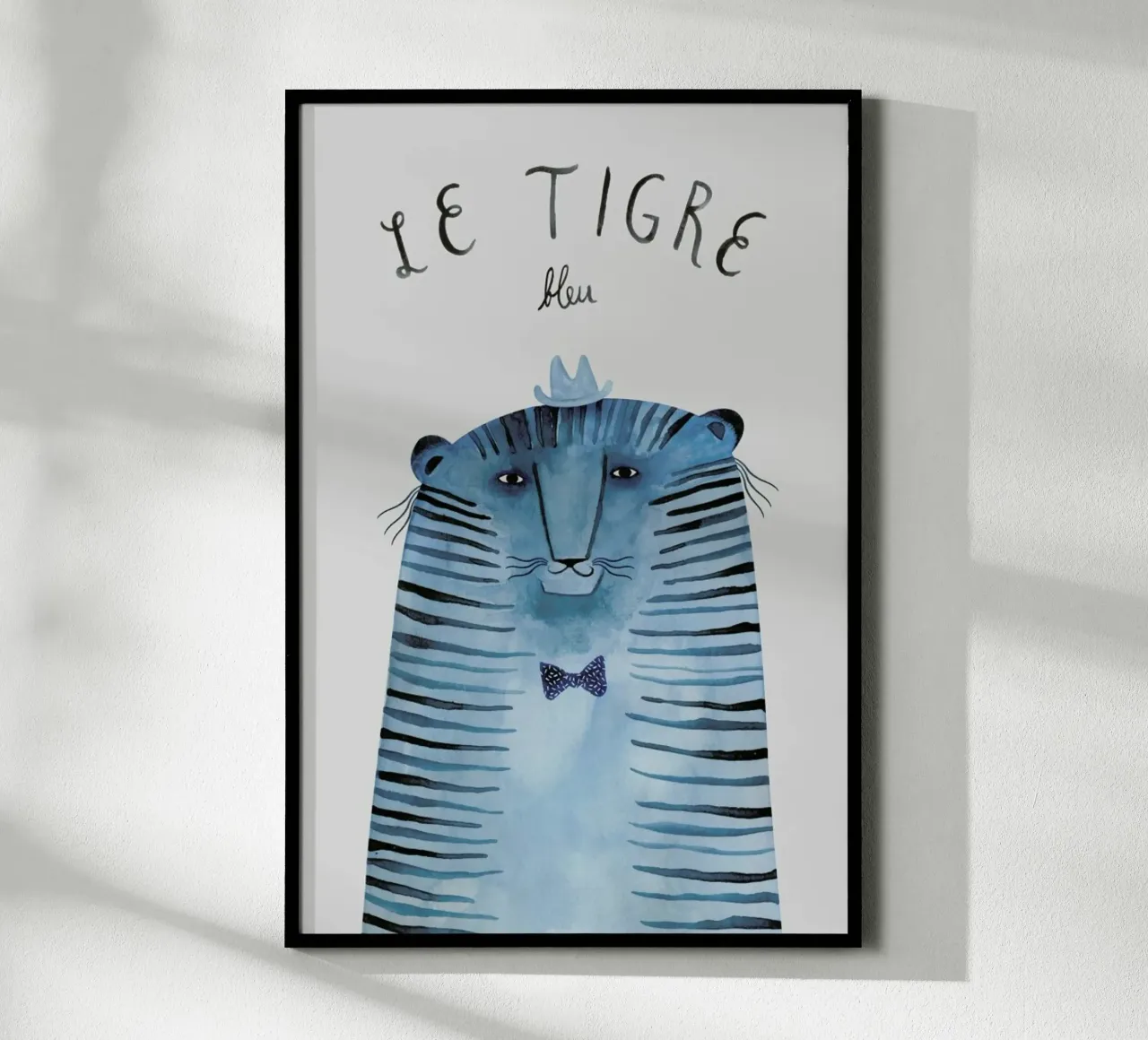 French Animals Tigre poster da typealive