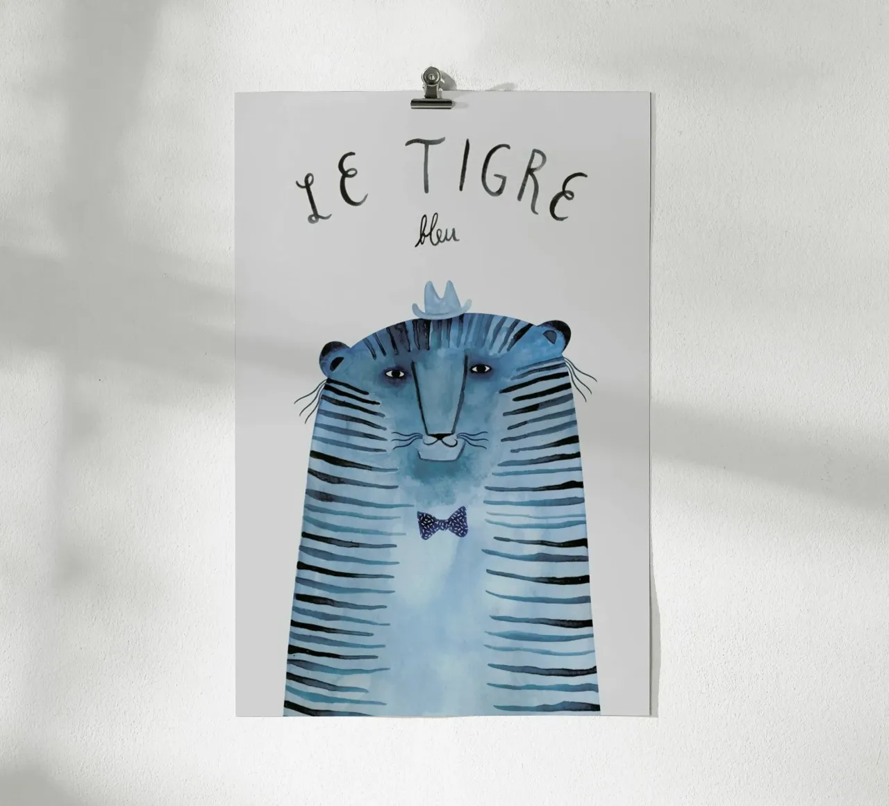 French Animals Tigre poster da typealive