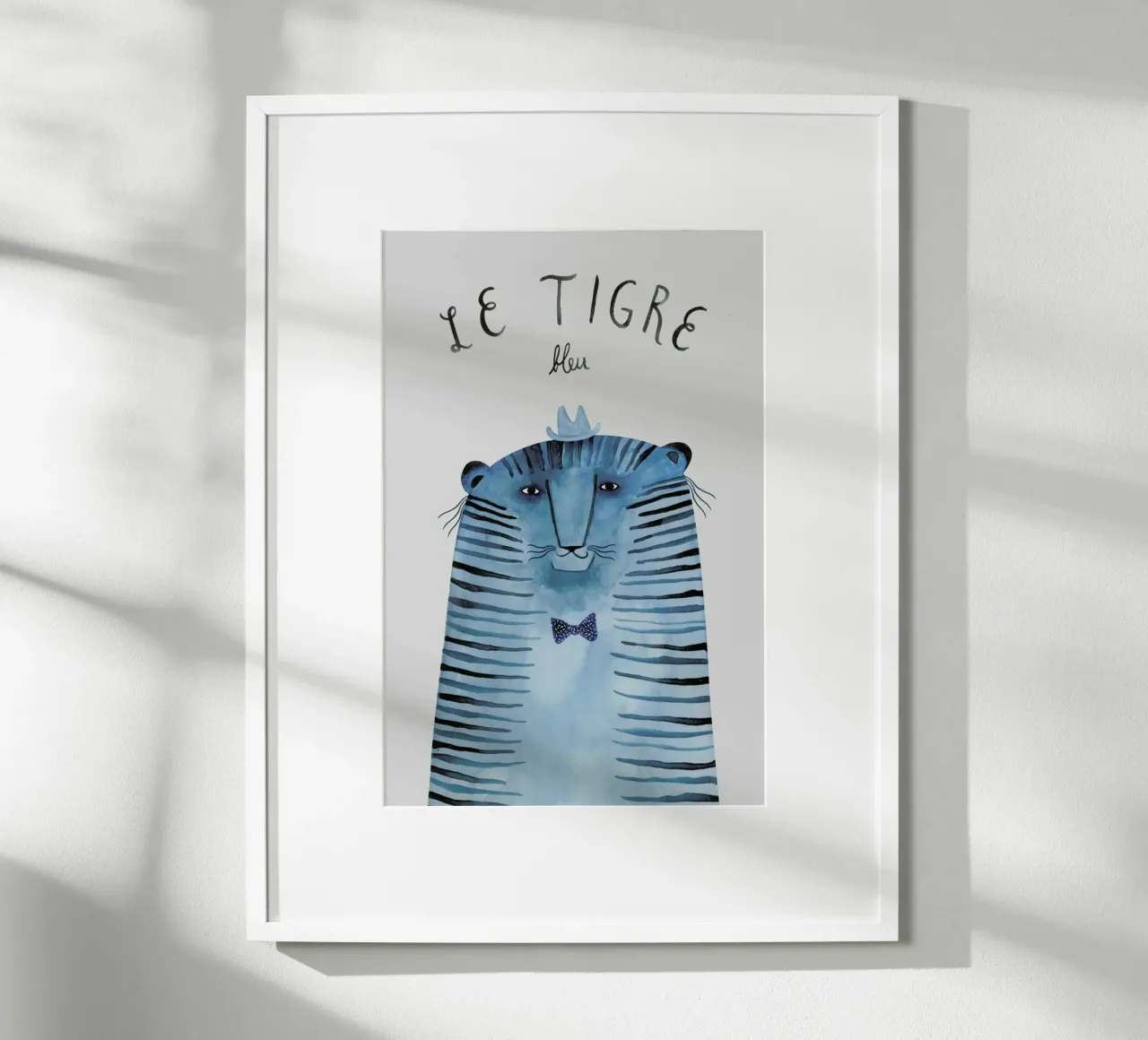 French Animals Tigre poster da typealive